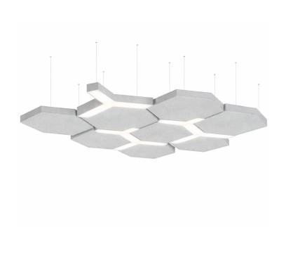 Акустическая панель ERGO Hexagon lightning AK05 (Grey). 