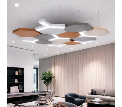 Акустическая панель ERGO Hexagon lightning AK36 (orange).