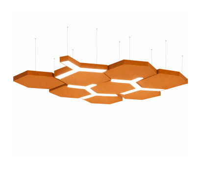 Акустическая панель ERGO Hexagon lightning AK36 (orange).