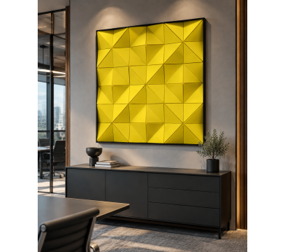 Акустическая арт-объект ERGO Vibe (AK33) Yellow (1200мм x 1200мм)