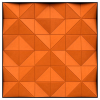 Акустическая арт-объект ERGO Vibe (AK36) Orange (1200мм x 1200мм)