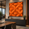 Акустическая арт-объект ERGO Vibe (AK36) Orange (1200мм x 1200мм)
