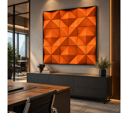 Акустическая арт-объект ERGO Vibe (AK36) Orange (1200мм x 1200мм)