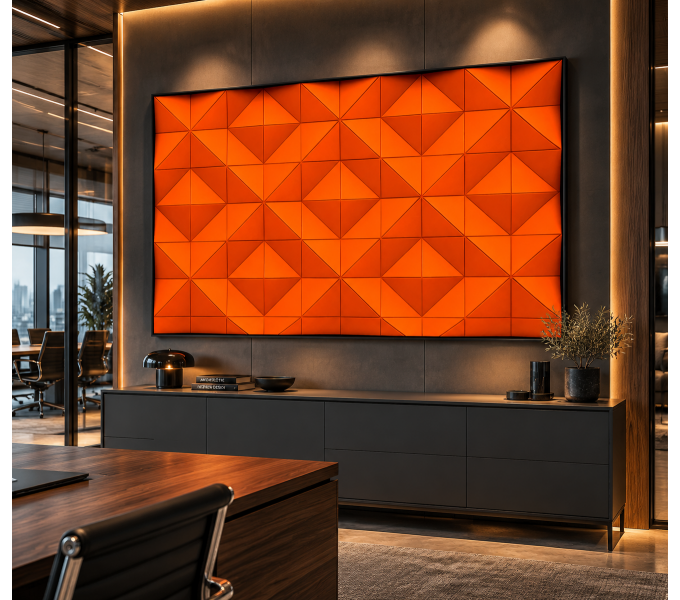 Акустическая арт-объект ERGO Vibe (AK36) Orange (1600мм x 1200мм)