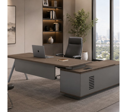 Стол руководителя KANO Maddi (FMD81L.21) (CF42+Grey steel Leg)