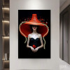 LED-картина ERGO Scarlet Mystery (DG181) Black-Red