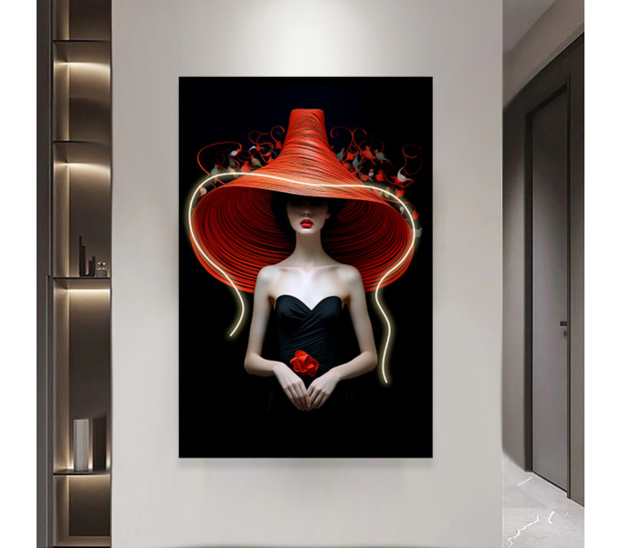 LED-картина ERGO Scarlet Mystery (DG181) Black-Red