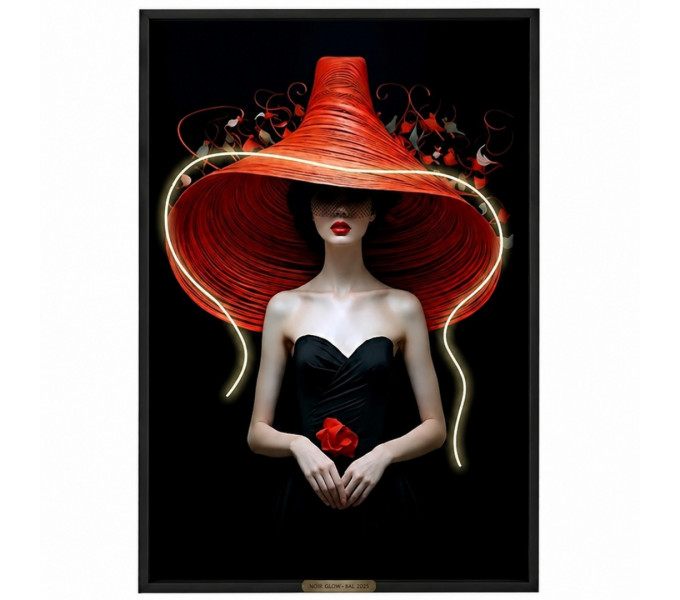LED-картина ERGO Scarlet Mystery (DG181) Black-Red