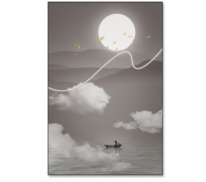 LED-картина ERGO Lunar Flight (DG018) Gray