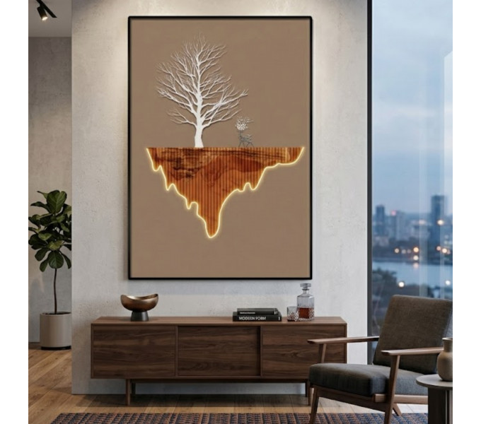 LED-картина ERGO Golden Tree (DG091) Yellow
