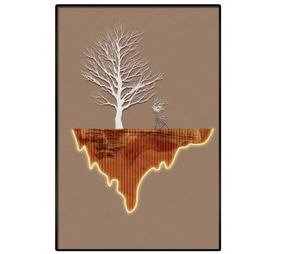 LED-картина ERGO Golden Tree (DG091) Yellow