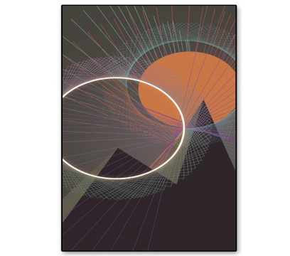 LED-картина ERGO Geo Harmony (DG324) Dark Gray