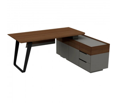 Стол руководителя KANO Quzzi (MQZ80R.18) Brown (CY07)