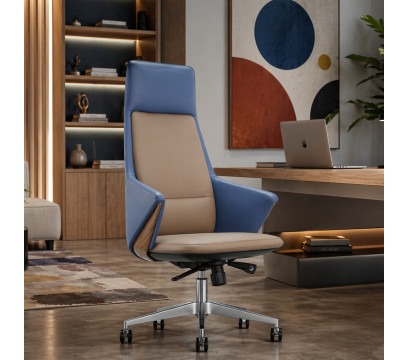 Офисное кресло ERGO Hilton HB Blue