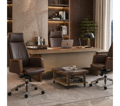 Офисное кресло ERGO Holland HB Brown