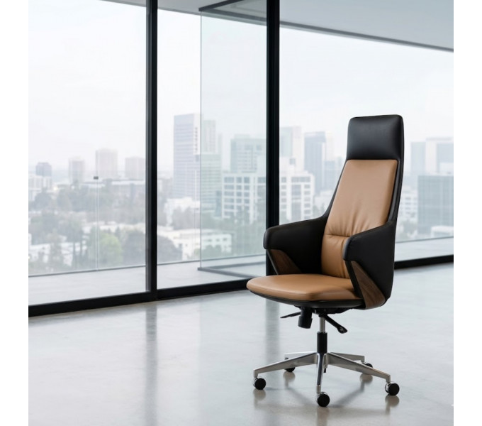 Офисное кресло ERGO Hilton HB Brown