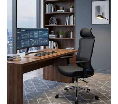 Офисное кресло ERGO Burton HB Black