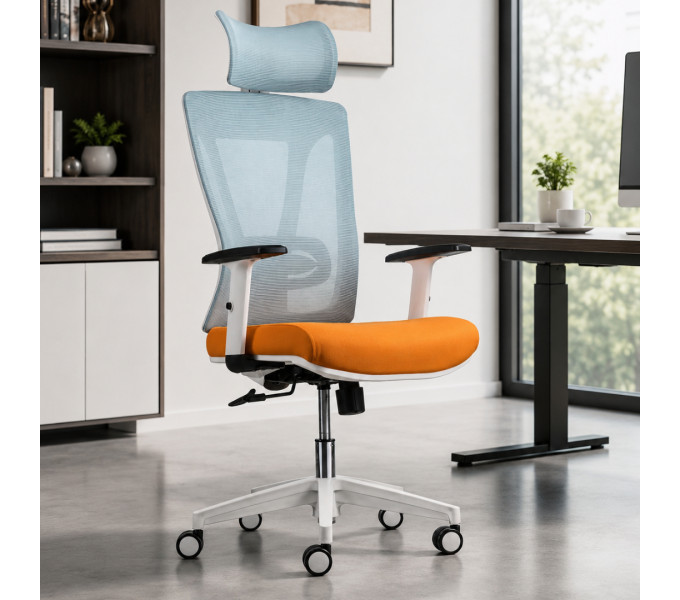 Офисное кресло ERGO Lenci HB Blue