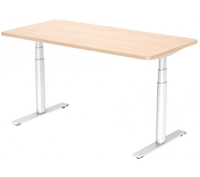 Каркас для стола с электроприводом круглый ERGO Motion White