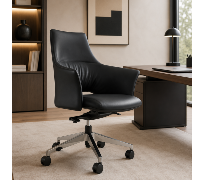 Кресло для персонала KANO Binye MB (EBY92.KT) Black (Z13-006)