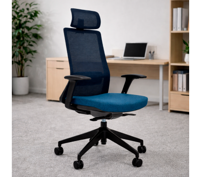 Офисное кресло KANO Polestar HB (EJX80.SW) Blue (W-SD01&B-MA01)