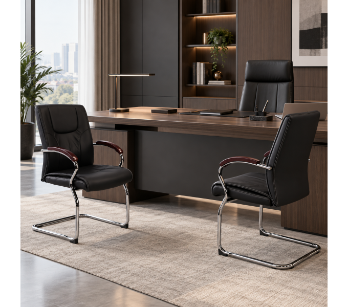 Кресло для посетителей ERGO Lexi CF Black