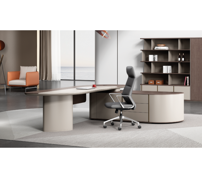 Стол руководителя KANO Amo (MAM80L.24) Brown (CY08)
