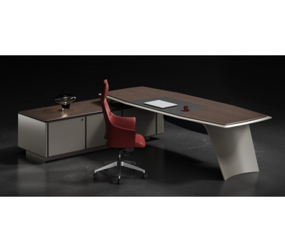 Стол руководителя KANO Gramy (MGL80R.24) Brown (CY08)