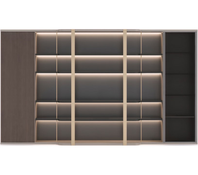 Шкаф руководителя KANO Gramy (MGL90.28) Brown (CY08)