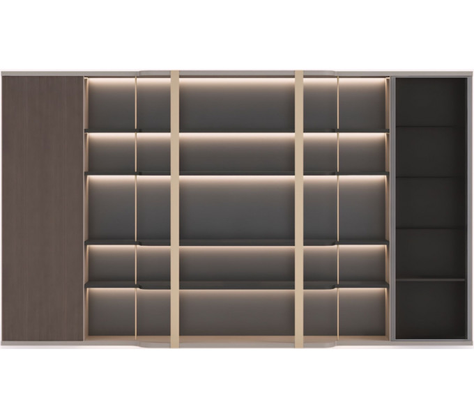 Шкаф руководителя KANO Gramy (MGL90.28) Brown (CY08)