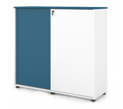 Офисный шкаф KANO Magic-2 (FXG53.12) Blue&White (CF16&CF05)