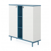 Офисный шкаф KANO Magic-2 (FMG30-2.12) Blue&White (CF05)