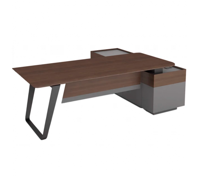 Стол руководителя KANO Quzzi (MQZ80L.23) Brown (CY07)