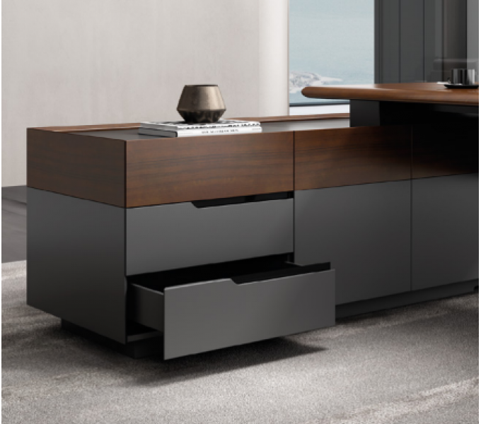 Стол руководителя KANO Quzzi (MQZ80R.23) Brown (CY07)