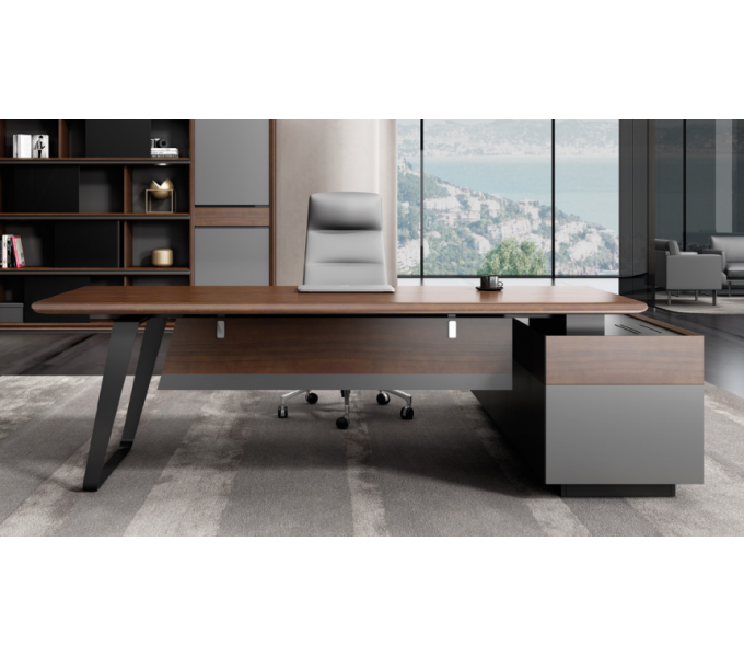 Стол руководителя KANO Quzzi (MQZ80R.23) Brown (CY07)