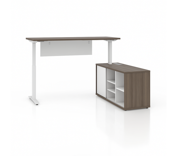 Офисный стол с электроприводом KANO iTech (FKT80L.2.20) Brown (CF09)