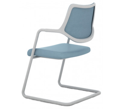 Кресло для посетителей KANO Sipa (ESP71.GW) Blue (W-SD 02)