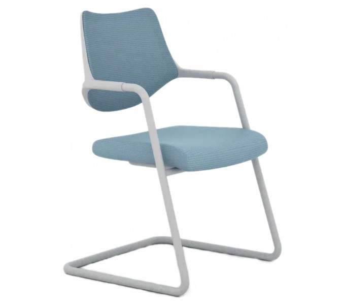 Кресло для посетителей KANO Sipa (ESP71.GW) Blue (W-SD 02)