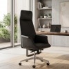 Офисное кресло ERGO Noble Leather HB Black