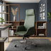 Офисное кресло ERGO Noble Leather HB Green