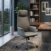 Офисное кресло ERGO Noble Leather HB Grey