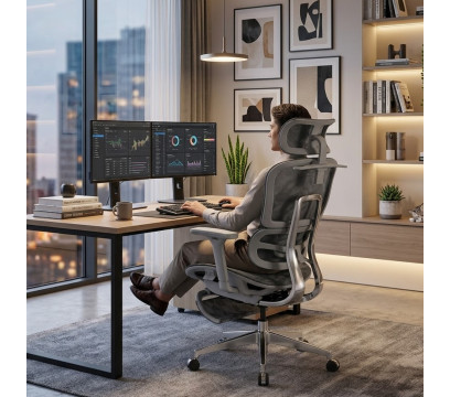 Офисное кресло ERGO Lucky Bear HB Grey