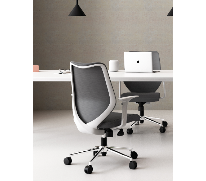 Кресло для персонала KANO Nemo MB (ENK63.TW) Grey (W-SD10)