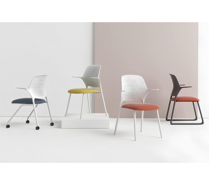 Арт стул KANO Linye Cafeteria Chair (ELY33.GM) RED (B-MA)