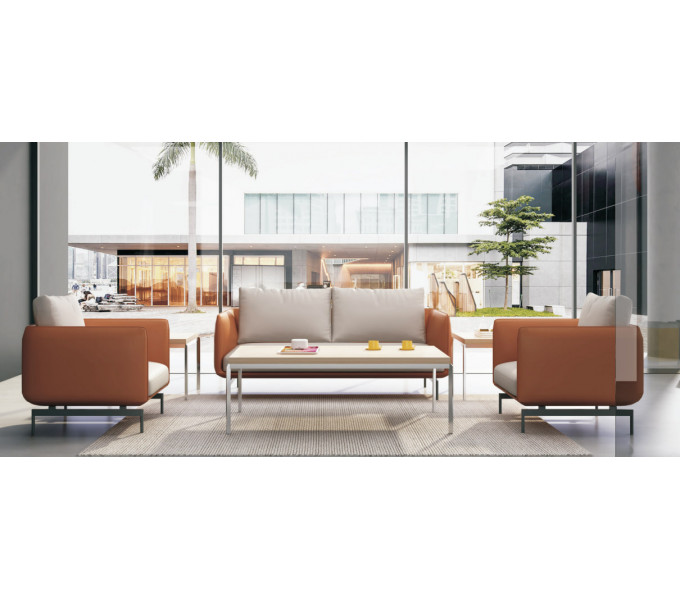 Диван трехместный KANO View (SGA60.3T) Khaki-Orange