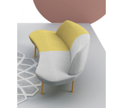 Диван трехместный KANO Rhine (SLY21.3B) Blue-Grey (B-MA03/B-MA01)