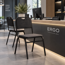  Кресло для посетителей ERGO Turon CF (Black)