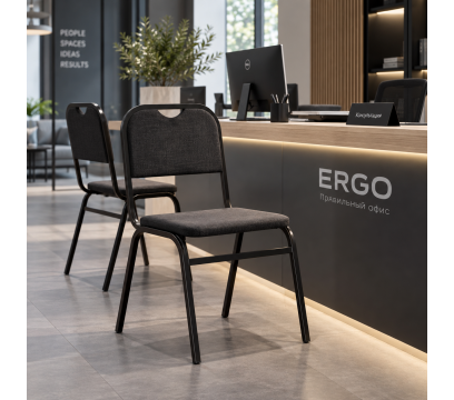  Кресло для посетителей ERGO Turon CF (Black)