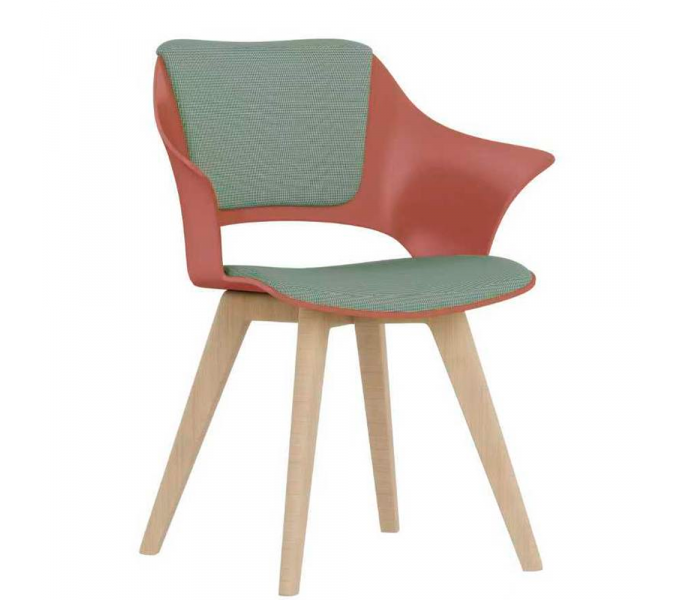 Арт стул KANO Siye Cafeteria Chair (ESY33.MM) RED