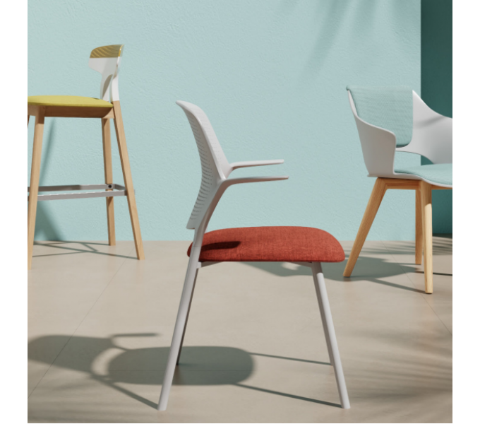 Арт стул KANO Linye Cafeteria Chair (ELY33.GM) GREY (B-MA03)